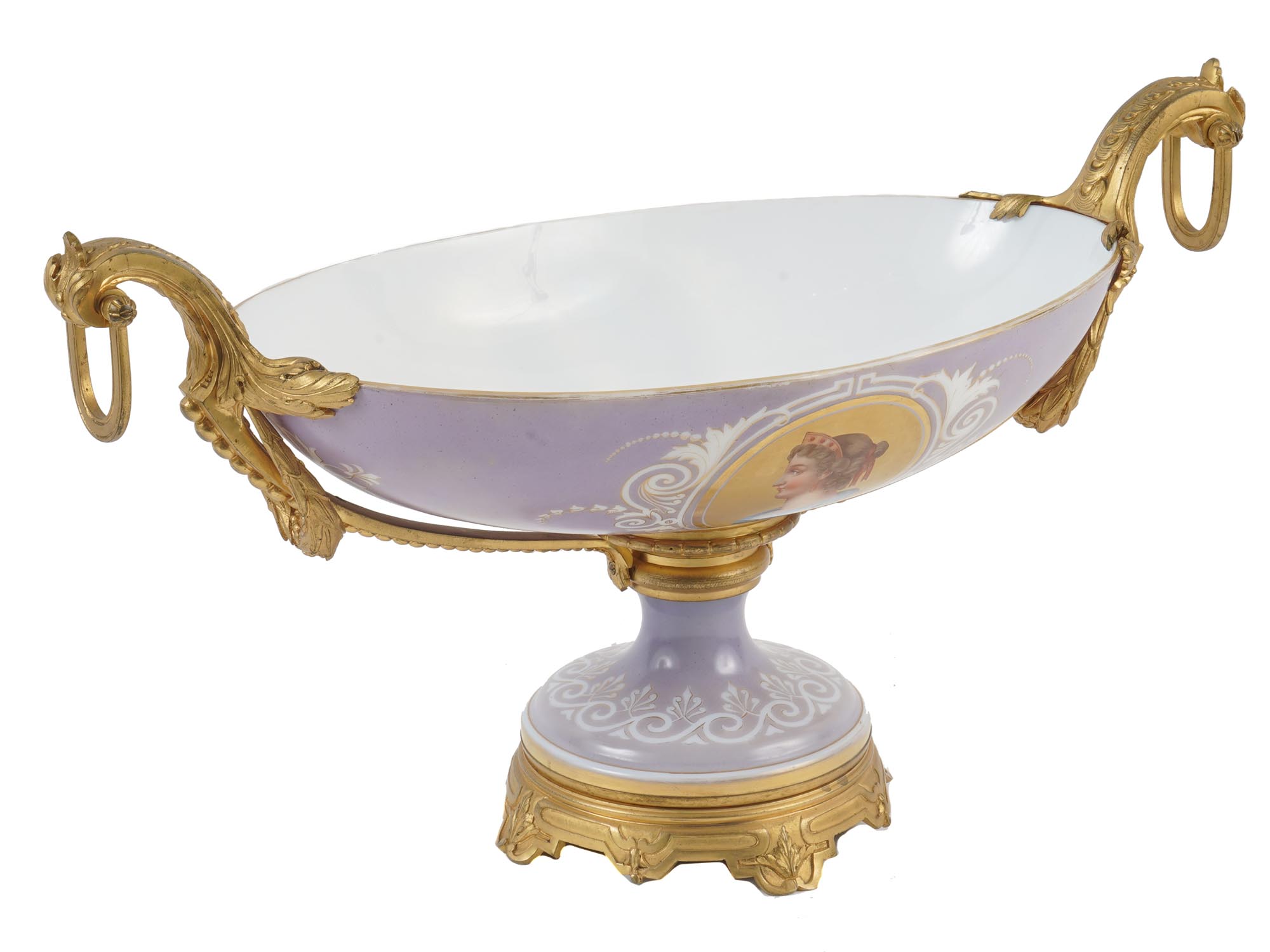 FRENCH OPALINE GLASS CENTERPIECE ATTR TO BACCARAT PIC-5